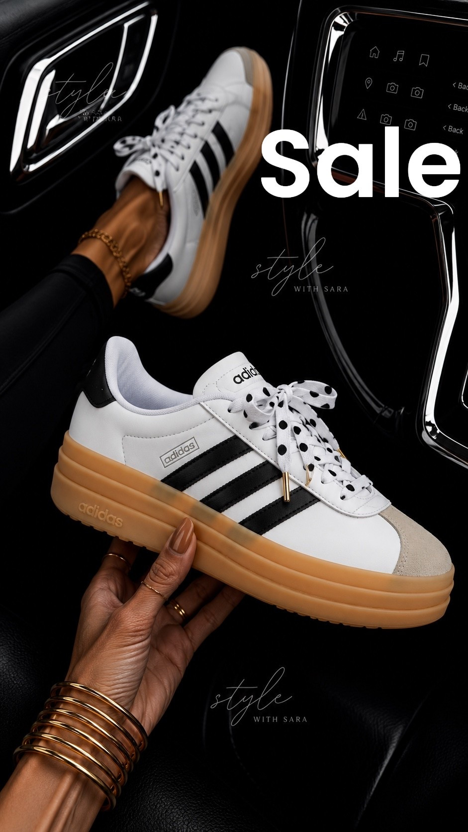 🚨 EEEK!! RUN, DON’T WALK!! 🖤🤍 These are 30% OFF and I honestly don’t think I’ve ever seen them this cheap!

I’m OBSESSED. The platform sole gives you just the right amount of height, and the black-and-white colorway is the definition of classic. Game day? ✔️ Everyday? ✔️ Jeans, leggings, shorts, dresses… they’ll go with everything.

I added my favorite black-and-white polka dot laces, and they took these to a whole new level. 😍

Comment “CLASSIC” and I’ll send you the link before this sale disappears! Trust me… these are going to sell FAST. 🏃‍♀️🔥

#LTKootd #LTKmomlife #LTKstorytime