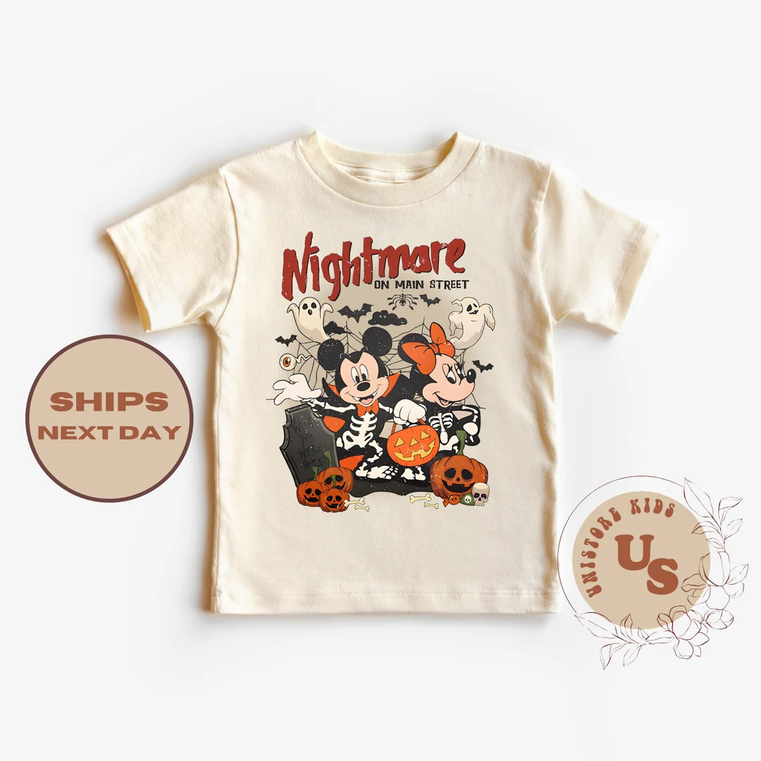 Disney Halloween Toddler T-shirt, Mickey and Minnie Halloween Kids Shirt, Halloween Baby Bodysuit... | Etsy (US)