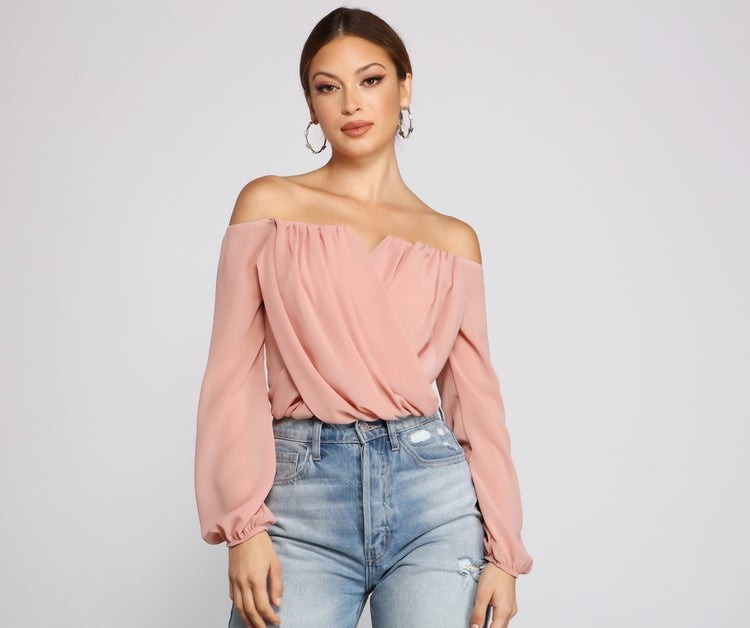 Sophisticated In Chiffon Strapless Top | Windsor Stores