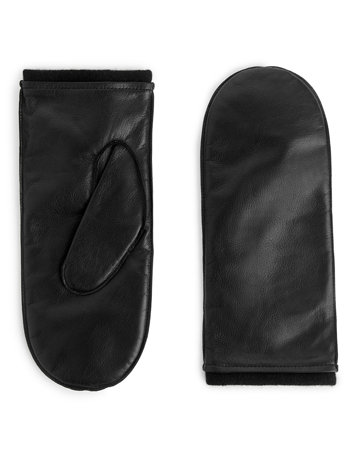 Lined Leather Mittens | Arket UK