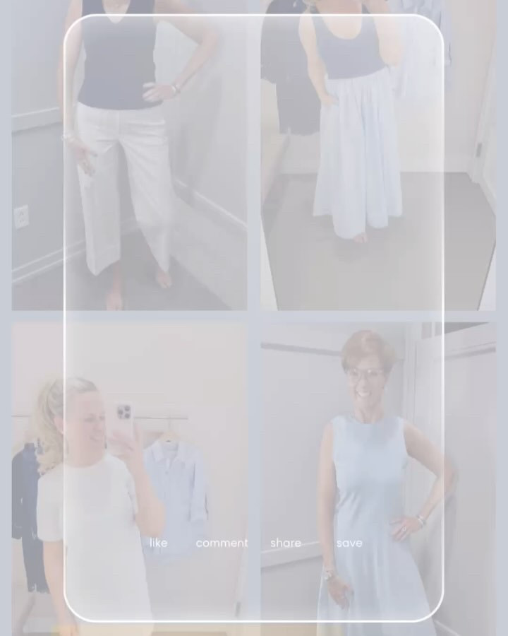 This look is from LOFT. Remember, the best place to see all things LOFT is in my LOFT storefront, linked in my Instagram bio. 
🛍️ Tried & Loved: Classic Spring Pieces from LOFT 🌼
 #ad #LoftPartner #LoftCreator #SponsoredbyLOFT #loveloft
 Real-life try-ons. Everyday outfits. Classic pieces you’ll wear all season.
Kimberly and I headed in-store to try on Loft’s newest spring & summer arrivals—and we’re sharing 4 looks each that bring together easy elegance + timeless style.
If you’re building a wardrobe with pieces that mix, match, and work for real life… 👉 this post is for you.
—
My Try-Ons: 🔹 Navy smocked sleeveless top + white & blue pinstripe linen pants 🔹 Navy cardigan + the same striped pants (versatility win!) 🔹 Light blue knit sleeveless A-line midi dress (so flattering + comfy) 🔹 Cream crochet v-neck knit dress — dreamy, breathable, and timeless
Kimberly’s Try-Ons: 🔹 Navy eyelet shirtdress (easy polish!) 🔹 Light blue button-down shirt + white denim shorts (classic casual combo) 🔹 White eyelet midi dress (spring event ready!) 🔹 Mixed media dress with navy knit top + light blue stripe poplin skirt
—
💬 Tell us in the comments: Which look are you saving for your next Loft trip? Would you wear more eyelet, crochet, or stripes this spring?
—
Head to our bios to shop these looks!

📌 Save this post for outfit inspo next time you’re shopping 👯‍♀️ Tag a friend who loves Loft like we do 📲 Follow both of us for real-life style

#LoftSpring2025 #LoftTryOnHaul #SpringOutfitsForWomen #ClassicStyleOver40 #TallGirlTryOn #SpringWardrobeEssentials #ElevatedCasual #RealLifeStyle #EffortlessSpringStyle #EyeletDressSeason #CrochetDressStyle #WomensSpringFashion #LTKOver40 #SpringStyleInspo #AgelessStyle #WardrobeRefresh #LoftOutfitIdeas #LinenPantsStyle #PinstripeOutfit #Over50StyleCommunity

#LTKStyleTip #LTKOver40 #LTKFindsUnder100