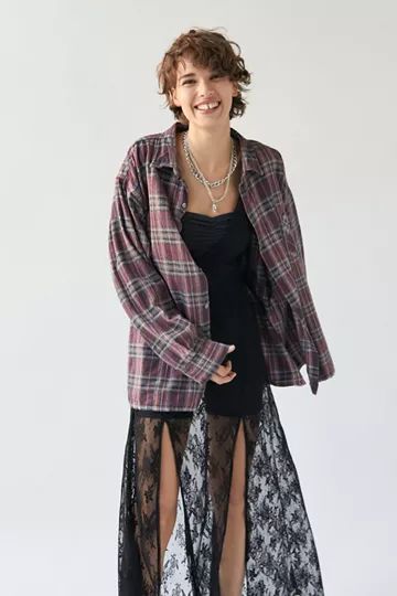 Urban Renewal Vintage Oversized Heavy Flannel Shirt | Urban Outfitters (US and RoW)