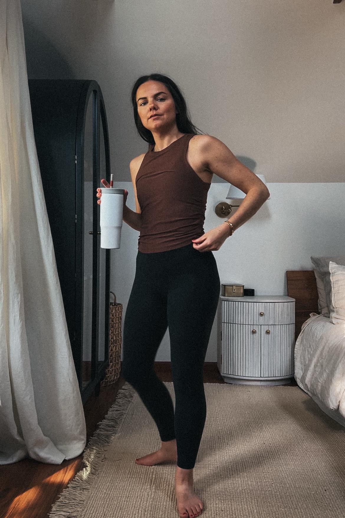 Work out clothes - my favorite tank from beyond yoga! Sports bra is great for all the small chested glad out there. 

#LTKActive #LTKFindsUnder50 #LTKStyleTip