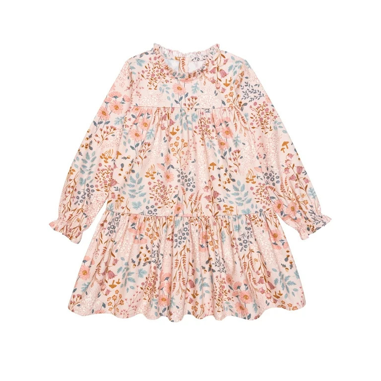 Modern Moments By Gerber Toddler Girl Dress with Ruffles, Sizes 12 Months - 5T - Walmart.com | Walmart (US)