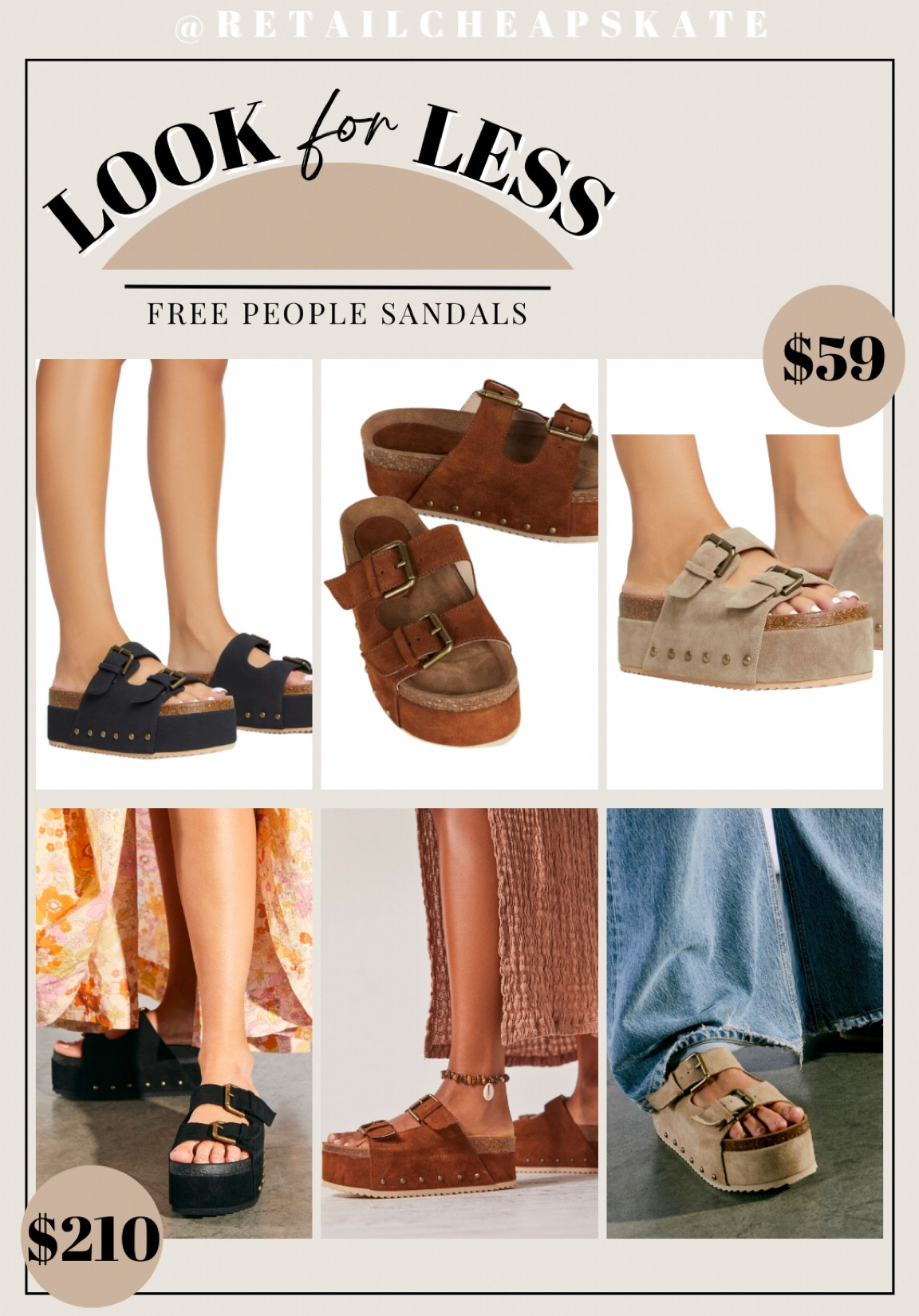 Amazon free people sandals lookalike! Rule Breaker Flatform sandals dupe 

#LTKshoecrush #LTKfindsunder100