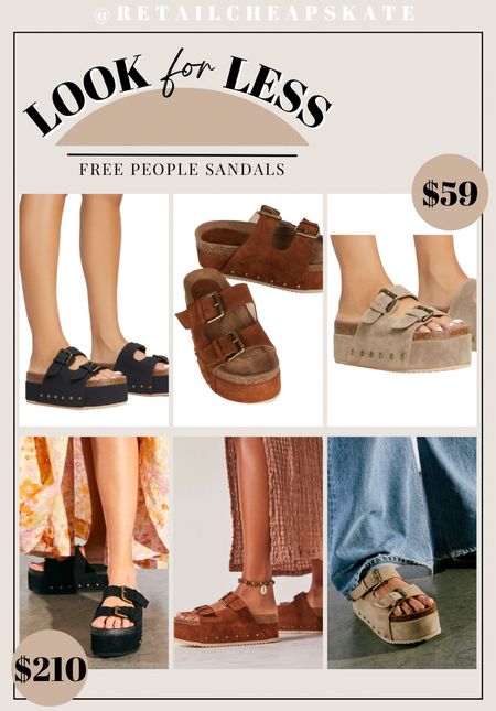 Amazon free people sandals lookalike! Rule Breaker Flatform sandals dupe 

#LTKshoecrush #LTKfindsunder100