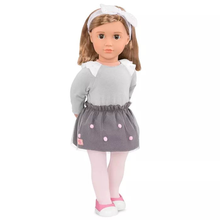 Our Generation Bina with Pom Pom Skirt 18&#34; Fashion Doll | Target