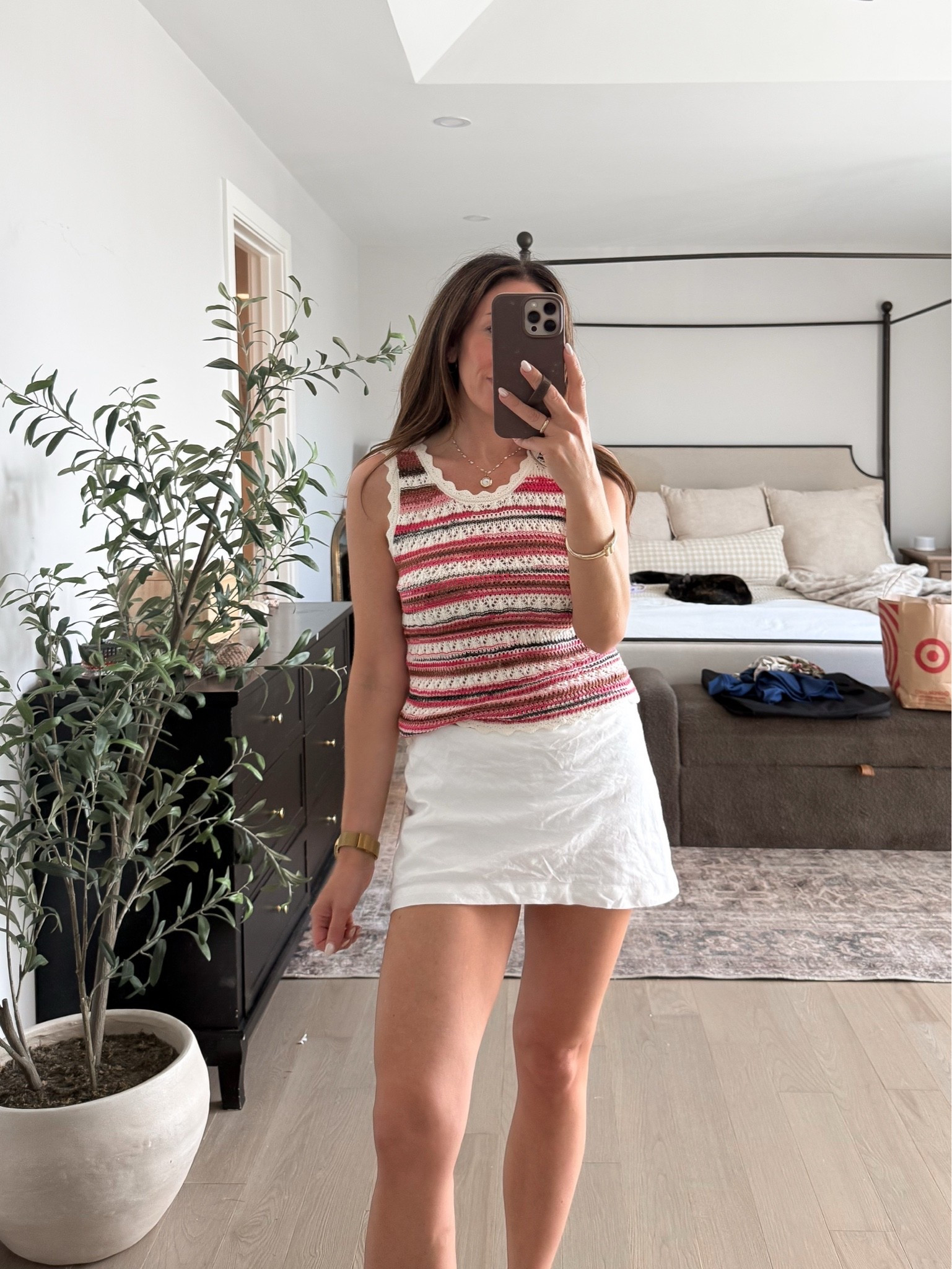 @Target new fashion finds! The cutest scalloped tank and skirt

#LTKSeasonal #LTKootd #LTKgrwm