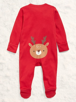 Unisex Sleep & Play 2-Way-Zip Footed One-Piece for Baby | Old Navy (US)