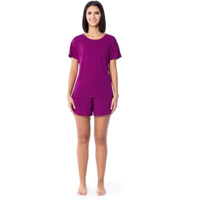Fruit of the Loom Women's Breathable Pajama Short Sleeve T-shirt and Short Set, Sizes S-4X | Target