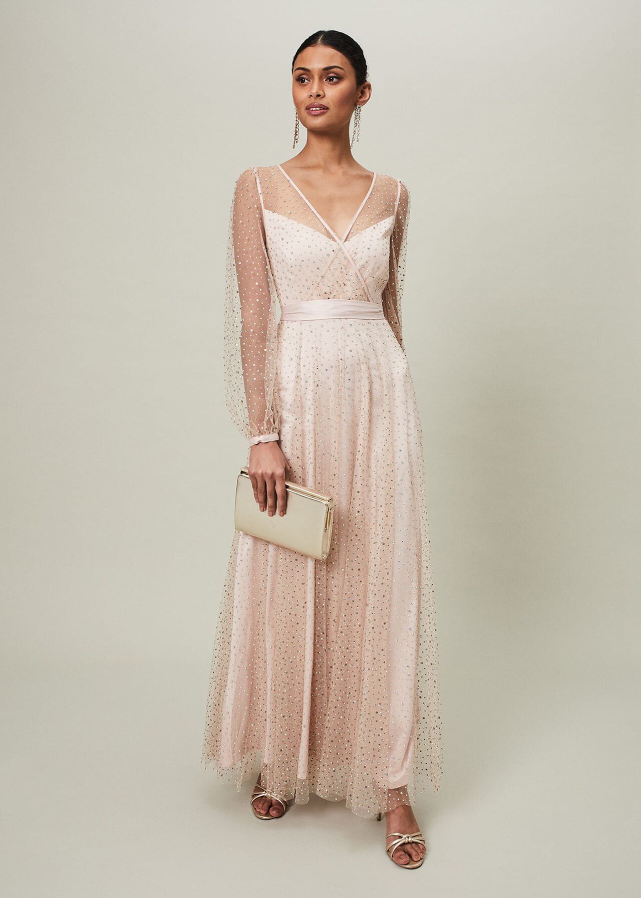 Ashley Embellished Sheer Maxi Dress | Phase Eight UK | | Phase Eight (UK)