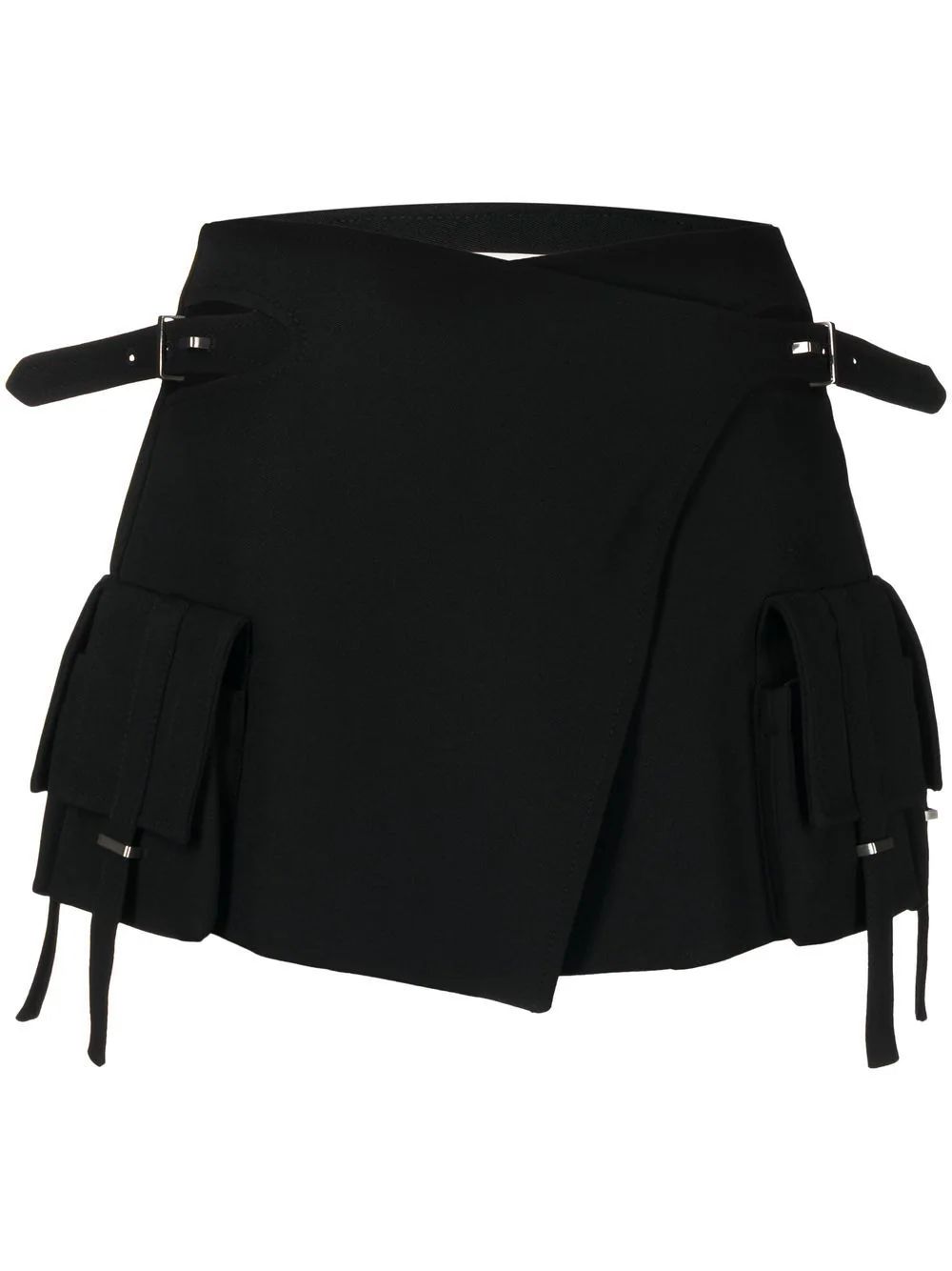 cut-out side-buckle mini skirt | Farfetch Global