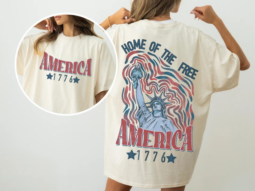 America 1776 Shirt, Comfort Colors, July 4th Tshirt, Patriotic Shirt, America Shirt, USA Shirt, 4... | Etsy (US)