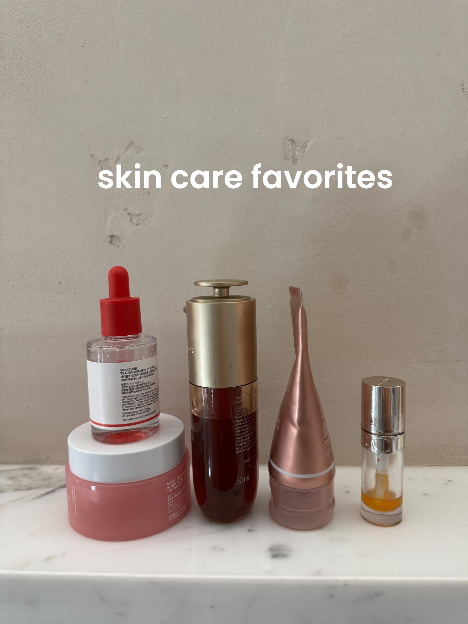 What I’m currently using and loving. The Clarins lip oil is to die for. Also Clarins double serum is a staple that’s been in my routine for years. 

#beauty #skincare #amazon 