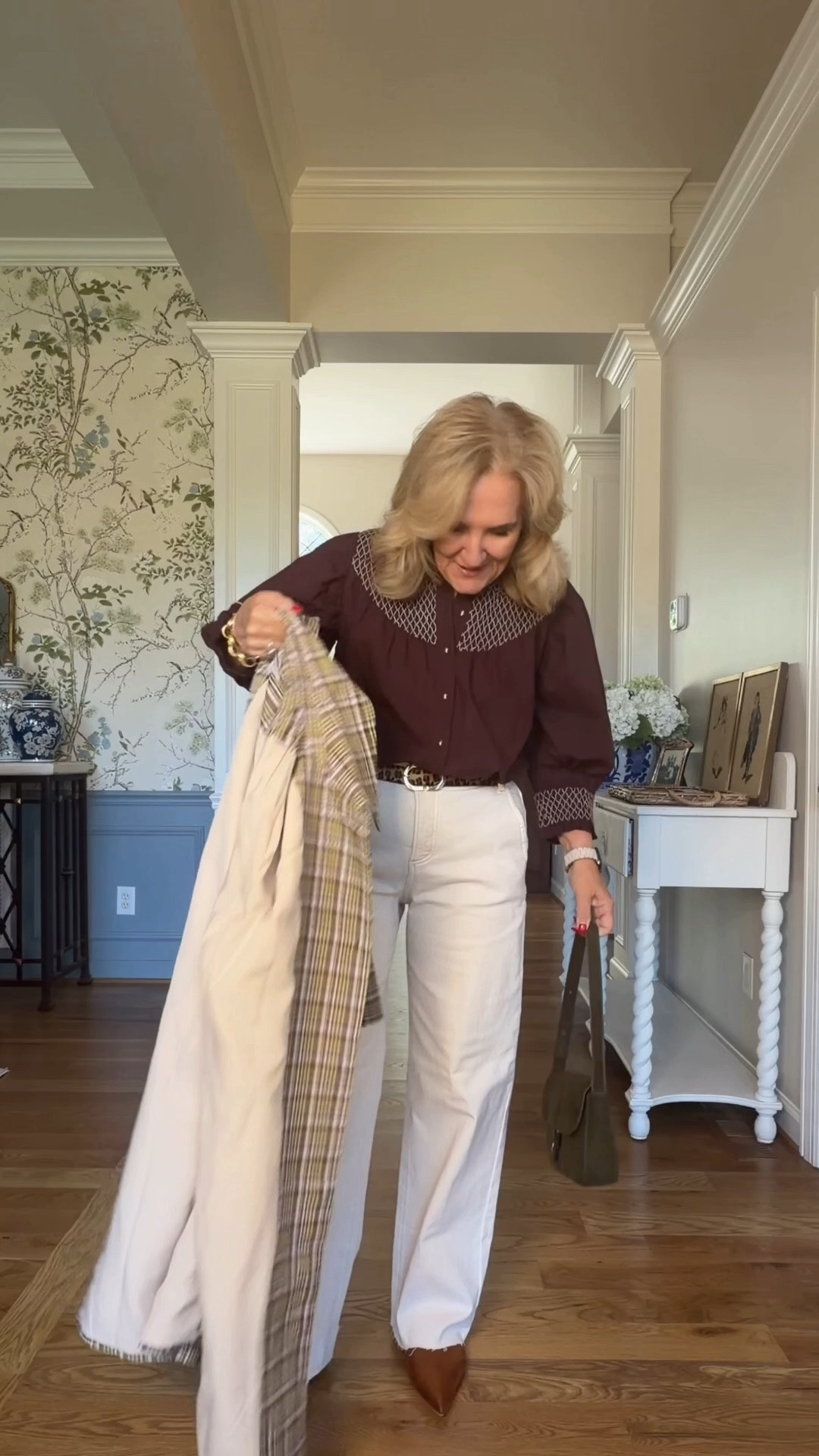 15% off new arrival at Avara with code NANETTE15 only good on one order

New fall tops size medium the jeans I’m wearing a size 29 
Plaid jacket size medium 

and the dress dresses I’m wearing a medium.
The burnt orange dress does run small. I would size up, especially if you have a larger chest.

Chartruese blouse 

#LTKootd #LTKOver40 #LTKWedding

#LTKWorkwear
