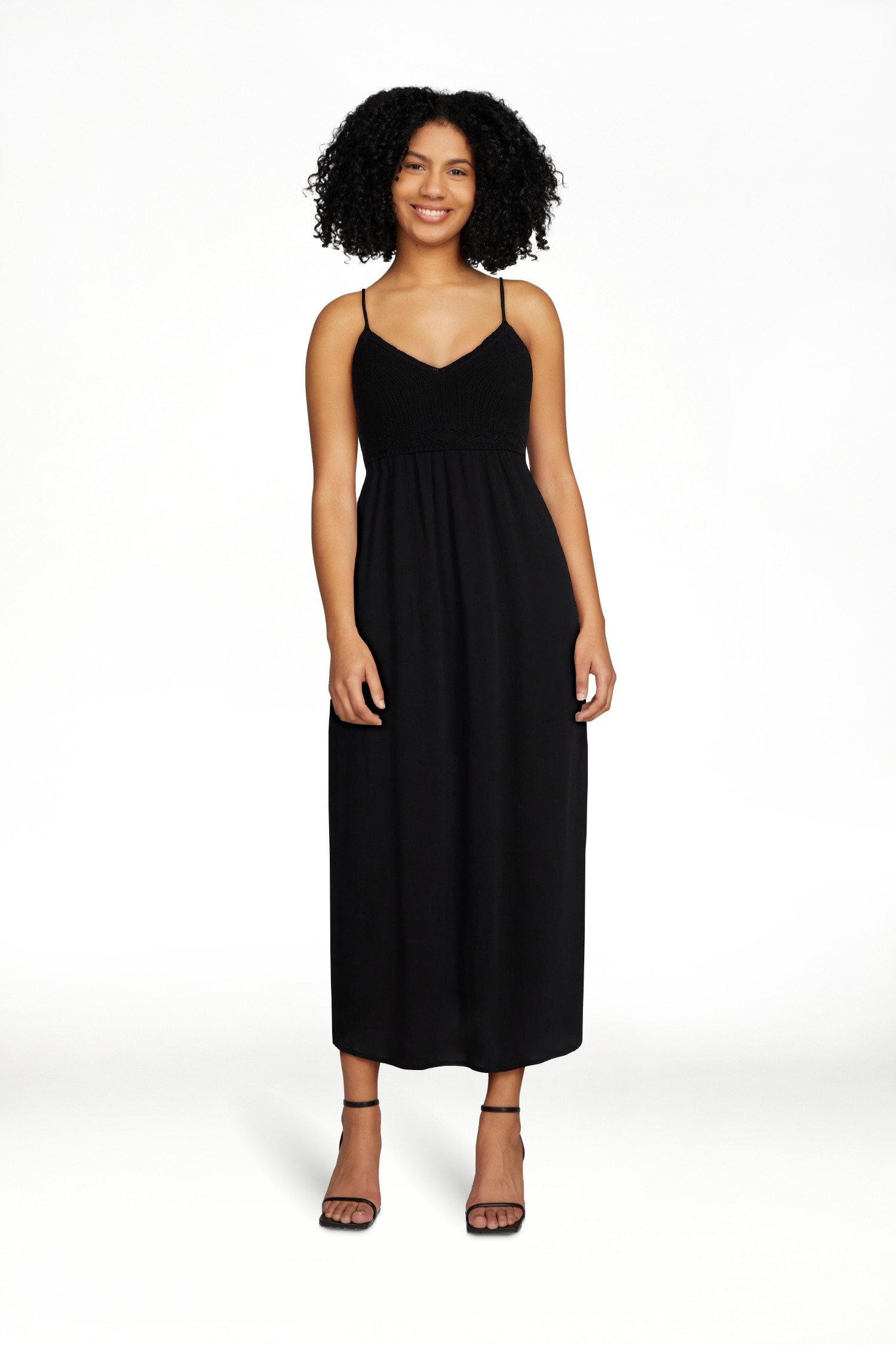 No Boundaries Mix Media Maxi Dress, Women's | Walmart (US)