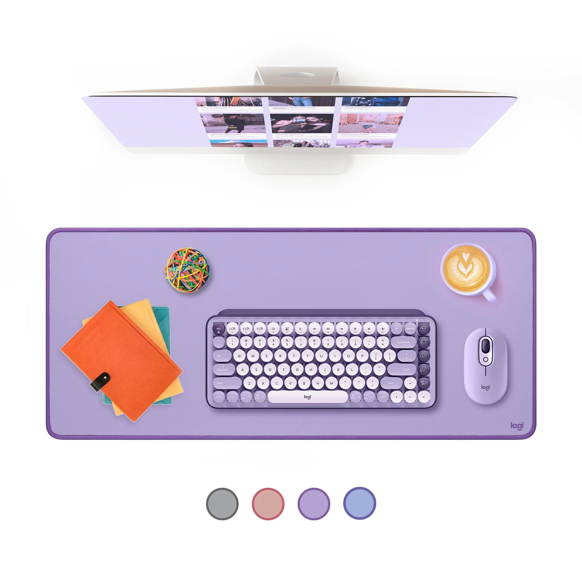 Logitech Desk Mat - Studio Series, Multifunctional Large Desk Pad, Extended Mouse Mat, Office Des... | Walmart (US)