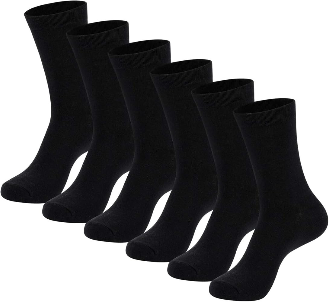 MAGIARTE Mens Dress Socks Combed Anti-pilling Cotton Calf Length Moisture Wicking odor Control Ca... | Amazon (US)