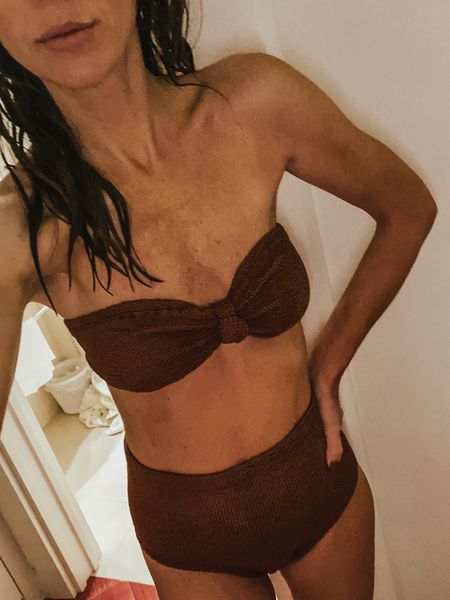 HUNZA G SWIM ON SALE — This isn’t the best photo but thought I’d share what I could of one of my favorite Hunza G swimmies. So many of their styles are currently marked down so definitely take advantage if you can! 

#LTKSwim #LTKSaleAlert