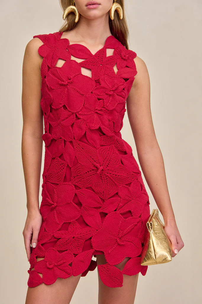 MEIRA KNIT DRESS - MERLOT | Cult Gaia - US