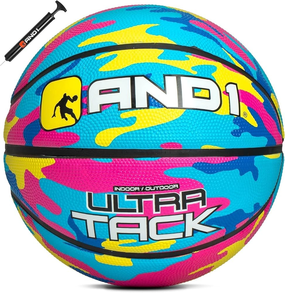 AND1 Ultra Grip Basketball: Official Regulation Size 7 (29.5 inches) Rubber- Deep Channel Constru... | Amazon (US)