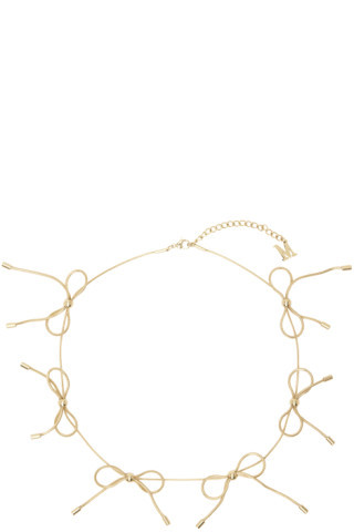 SSENSE Exclusive Gold Bow Choker | SSENSE