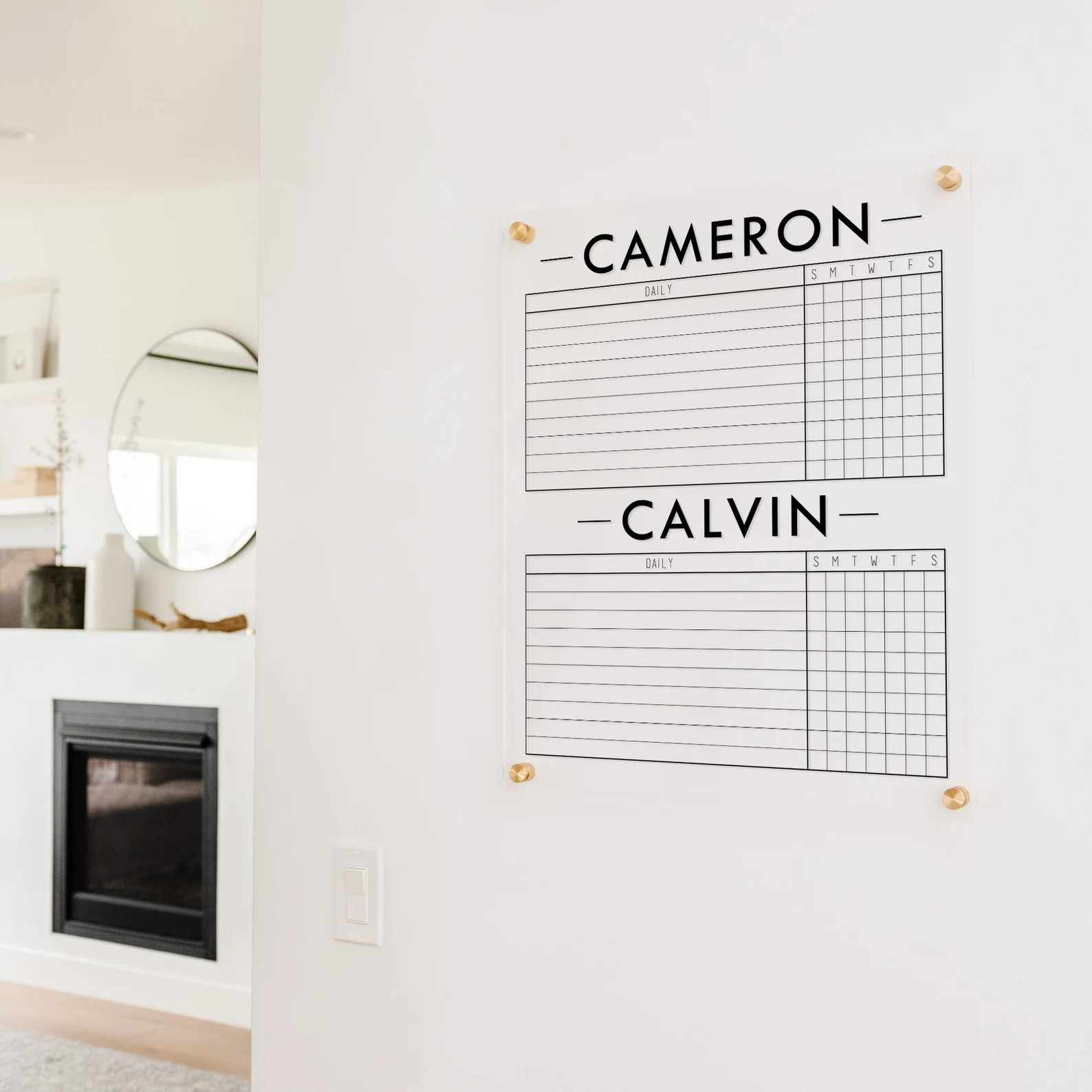 Clear Acrylic Responsibility Chore Chart for Kids Dry Erase | Etsy | Etsy (US)