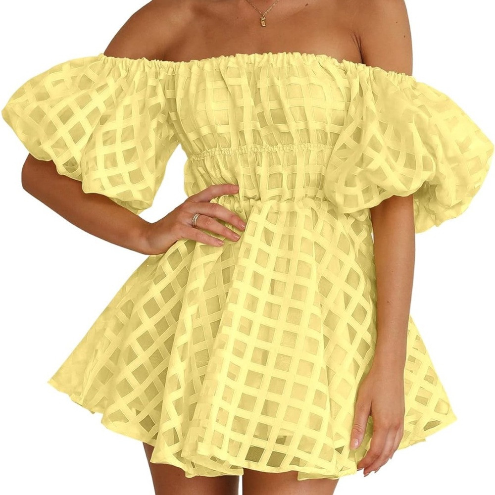 Short Puff Sleeve Baby Doll Dress \ud83d\udc9b | Poshmark
