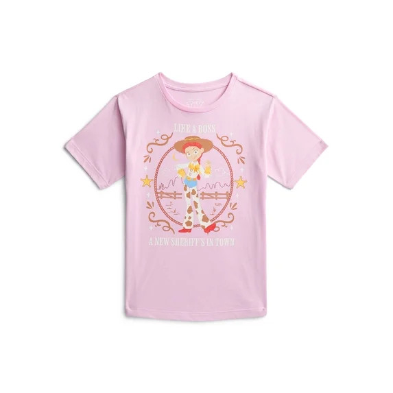 Toy Story Girls New Sheriff In Town Graphic T-Shirt, Sizes 4-16 | Walmart (US)