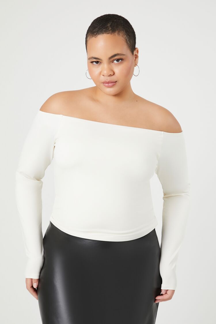 Plus Size Contour Sculpt Off-the-Shoulder Top | Forever 21