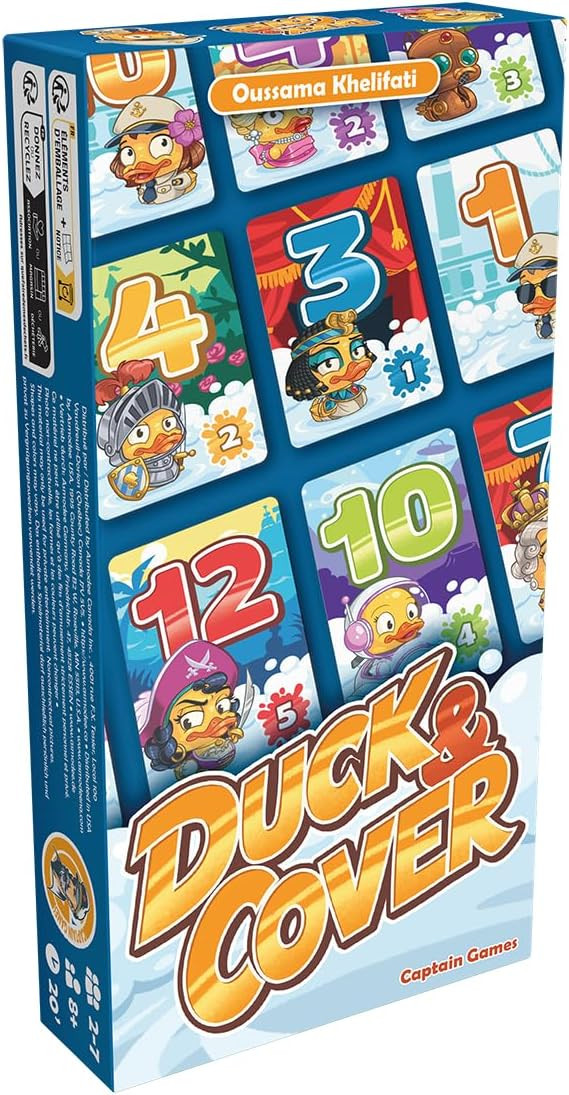 Captain Games Duck and Cover Party Game - Fun Fast-Paced Card Game for Family Game Night, Hilario... | Amazon (US)
