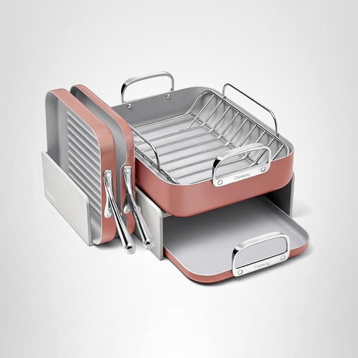 Caraway Square Cookware Set - Square Pans Set - Perfect for Griddling, Toasting, Searing, Roastin... | Amazon (US)