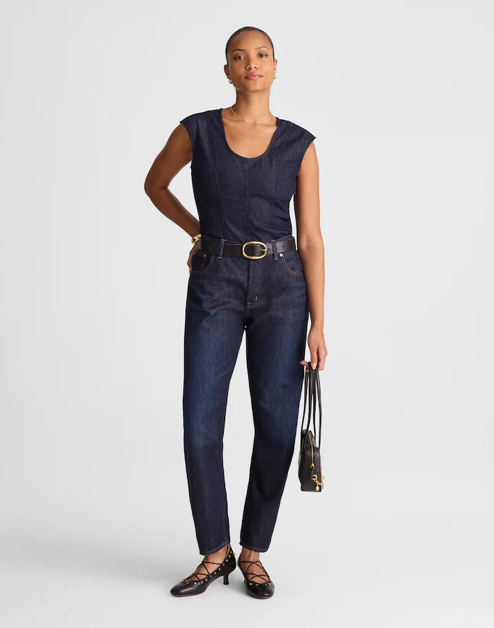 The Curvy Dean Easy Straight Jean in SoftDrape | Madewell