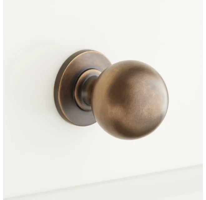 1" Rodino Solid Brass Round Cabinet Knob | Build.com, Inc.