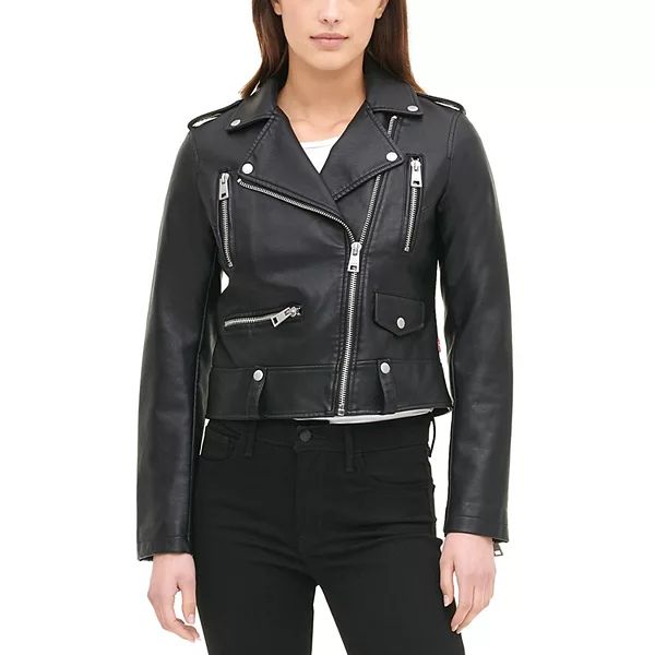 Women's Levi's® Classic Faux Leather Asymmetrical Motorcycle Jacket | Kohl's
