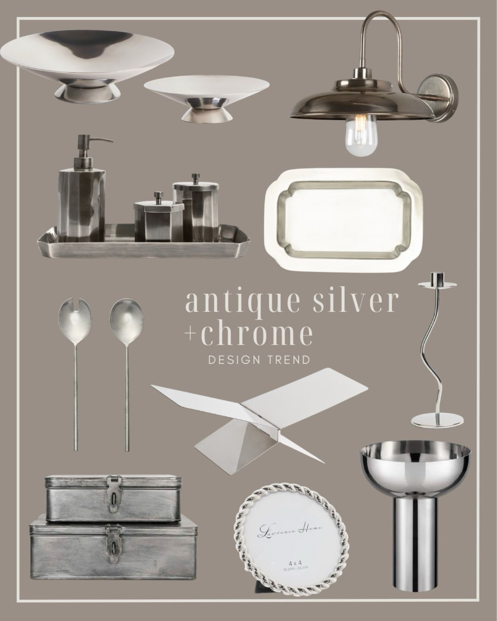 Design Trend of 2025:
Antique Silver + Chrome


Home decor finds, budget friendly decor, home styling, McGee and Co, Amazon Home, vintage decor, antique finds 

#LTKFindsUnder50 #LTKHome #LTKFindsUnder100