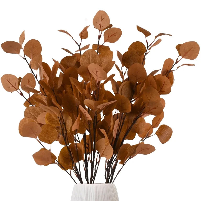 HUIANER 35.4" 5 Pcs Fall Decor Eucalyptus Stems Artificial Flowers Autumn Decor, Fake Fall Flower... | Walmart (US)