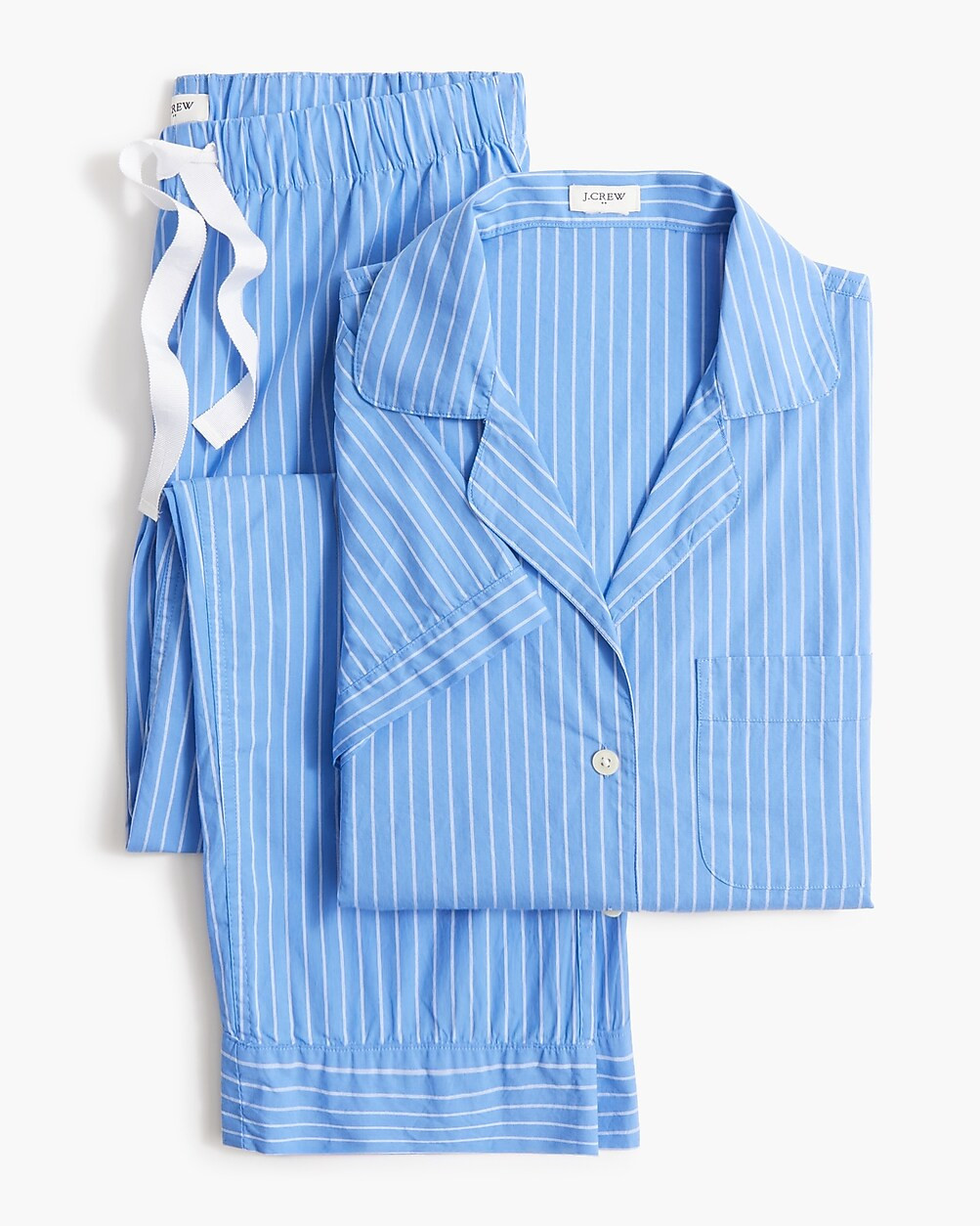 Cropped short-sleeve pant pajama set | J.Crew Factory