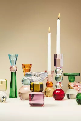 Cut Glass Candle Holder | Anthropologie (US)