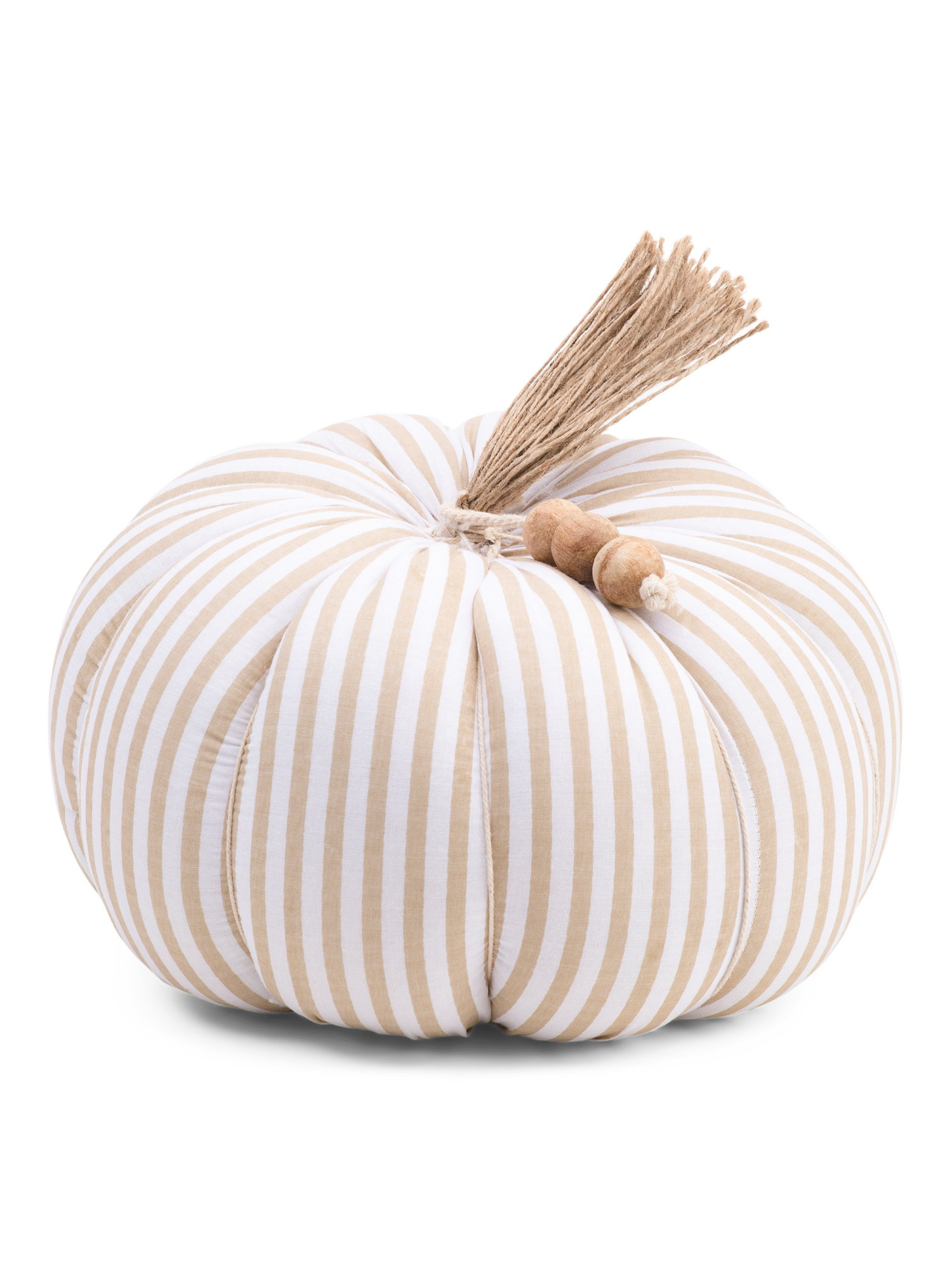 9in Striped Fabric Pumpkin Decor | TJ Maxx