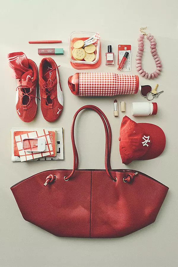 Pebbled Faux Leather Tote | Anthropologie (US)