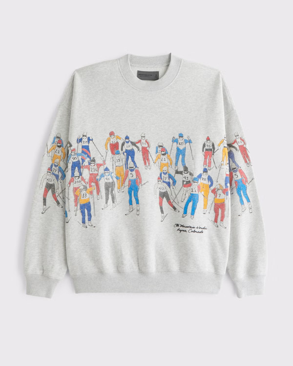 Ski Graphic Crew Sweatshirt | Abercrombie & Fitch (US)