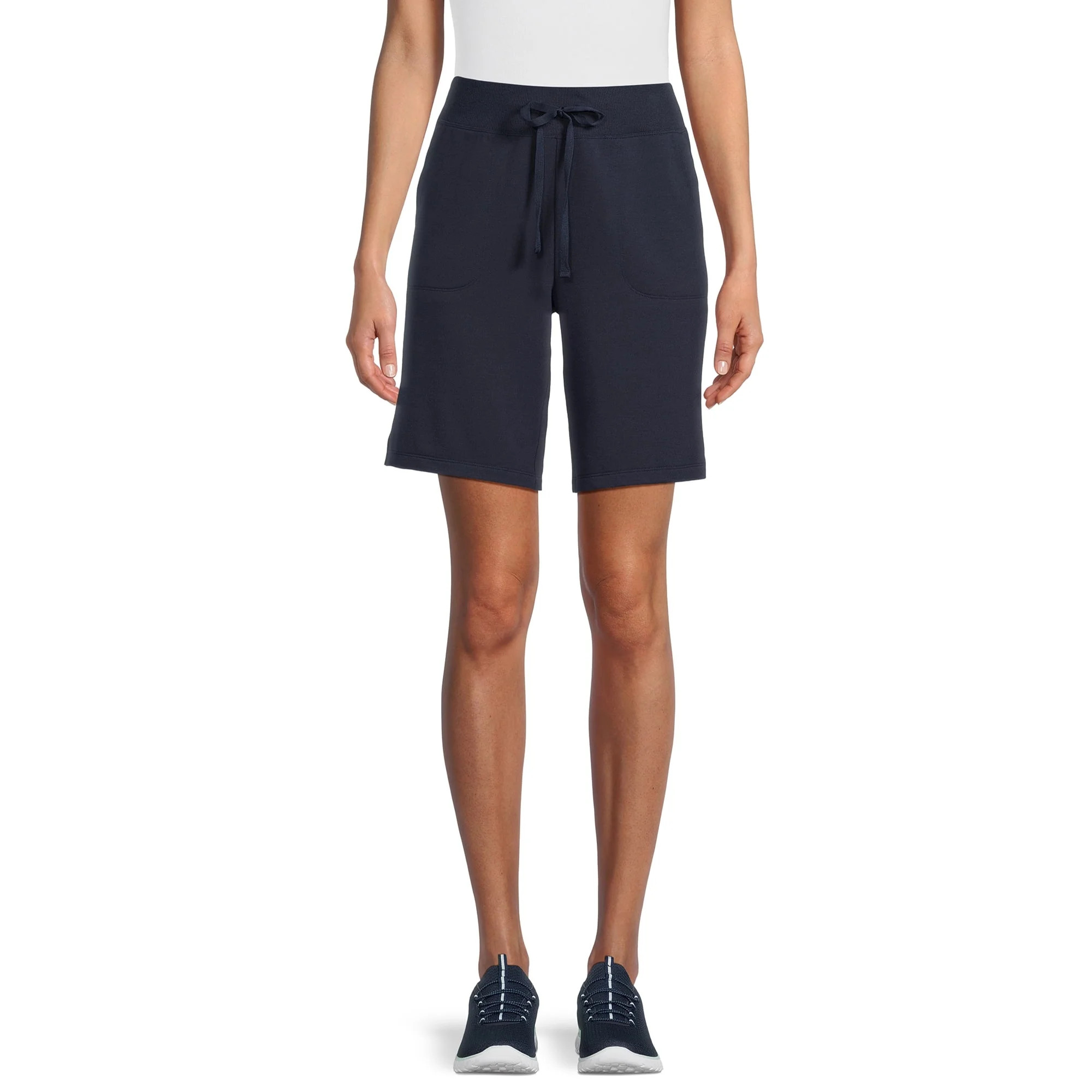 Athletic Works Women's and Women's Plus French Terry Bermuda Shorts, Sizes XS-4X | Walmart (US)