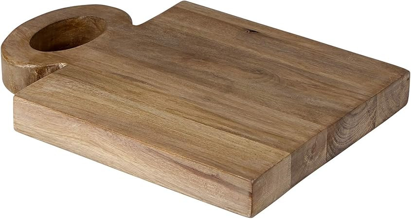 47th & Main Wood Cutting Board with Handle, 13" x 10", Natural | Amazon (US)