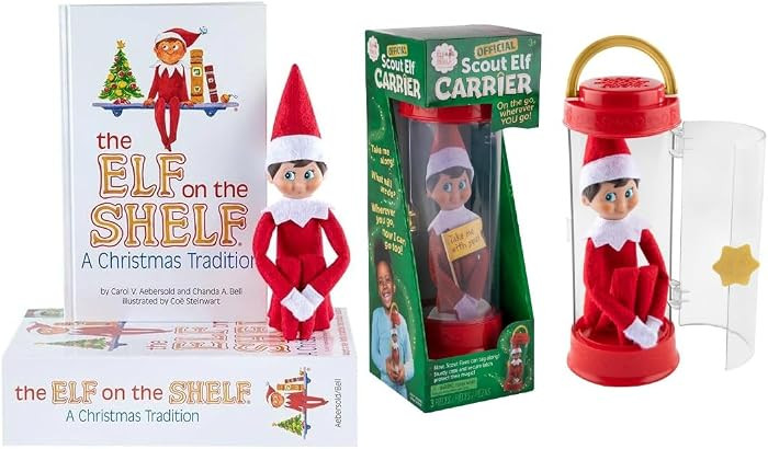 The Elf on the Shelf Christmas Tradition Box Set with Elf (Blue Eyed Boy), Story Book and Scout C... | Amazon (US)