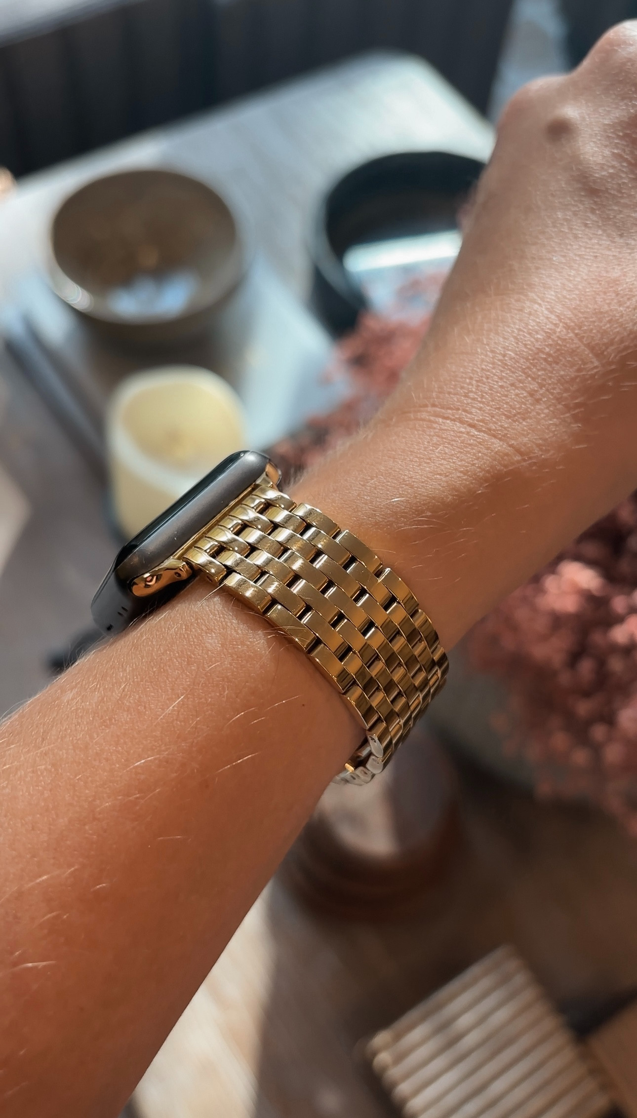 The easiest way to make your Apple Watch look more expensive. ✨

I've been wearing this stainless steel Apple Watch band from Quince, and I love how it instantly makes my watch look more like a piece of jewelry. The metal bracelet design feels polished and elevated, but it's still easy enough to wear every day.

If you love your Apple Watch but don't always love the sporty band, this is such a simple swap. It looks beautiful with work outfits, dresses, jeans, and everyday basics—and gives your watch a much more expensive look.

If you're searching for a gold Apple Watch band, metal Apple Watch band, stainless steel Apple Watch band, Quince finds, elevated accessories, Apple Watch accessories, jewelry-style watch bands, affordable luxury, or everyday jewelry, I've linked it here! ✨ 

 #LTKootd #LTKfitnessgoals #LTKActive