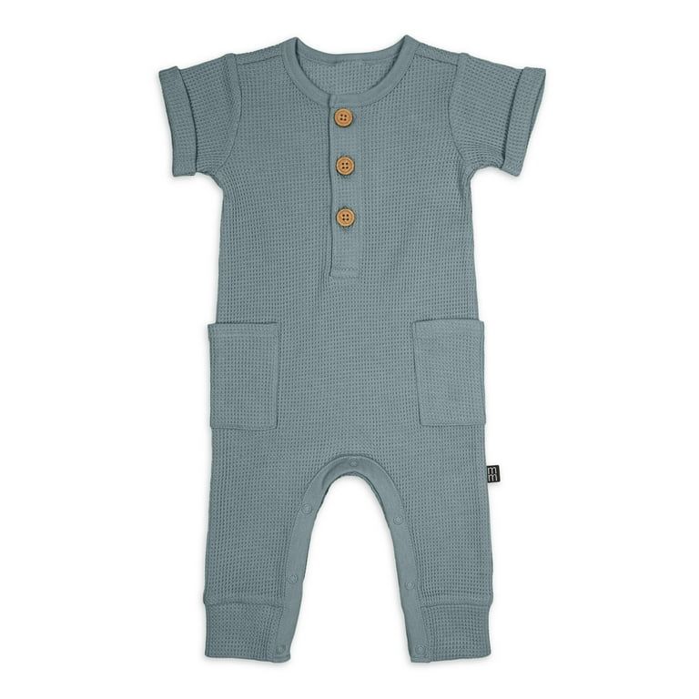 Modern Moments by Gerber Baby Boy Short Sleevee and Long Leg Romper, Sizes 0/3 Months - 24 Months | Walmart (US)