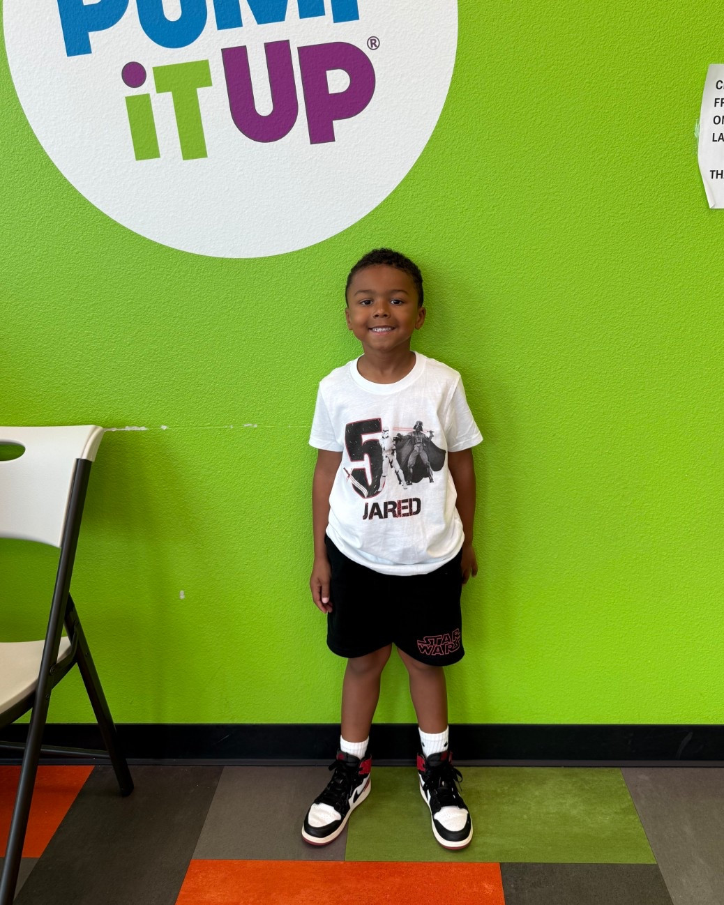 Kids Birthday Outfit for Star Wars Birthday Party 

5th Birthday Party 
Star Wars Themed Birthday 
Star Wars Lovers 
Star Wars Birthday Party 
Kids Birthday 
Kids Birthday Party Ideas Boys
Star Wats Outfit for Boys 
Kids Shoes 
Kids Jordans 
Kids Nike Socks 
Kids Star Wars Shirt 
Outfits for Birthday Parties 
Star Wars Party
Star Wars Gifts 