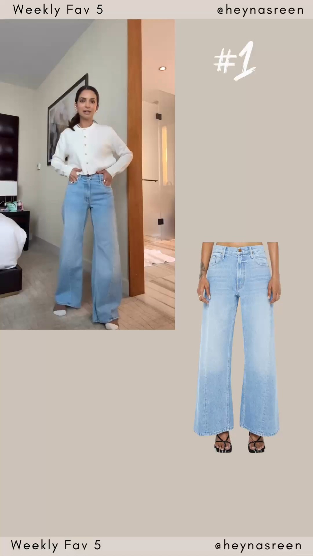 Fav 5: #1 Mother jeans in my true size 24 petite. Love this trendy denim style! 