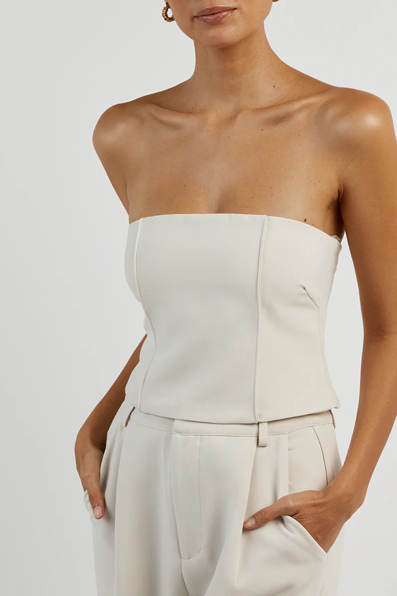 ROWAN BONE CORSET TOP | DISSH